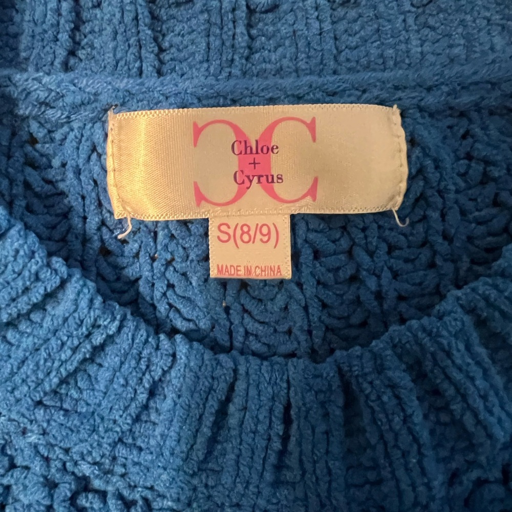 Super Soft Girls Blue Sweater - Picture 2 of 8
